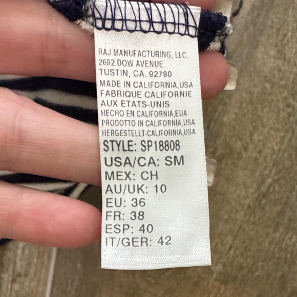 Splendid Navy and White Striped Hoodie - Picture 7 of 10